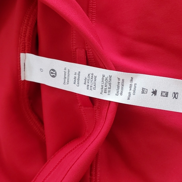 Lululemon Swift Speed HR Crop 21" Dark Red - Picture 3 of 17
